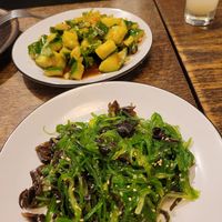 Algensalat und Gurkensalat at Shanghai Kitchen in Marseille