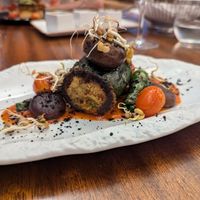 Stuffed courgette main at Papa Negra in Tenerife