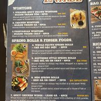 Menu  at Tu Vietnamese Street Food in Myrtleford