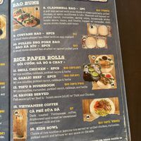 Menu  at Tu Vietnamese Street Food in Myrtleford