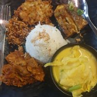Nasi uduk komplit at Sendok Garpu in Brisbane