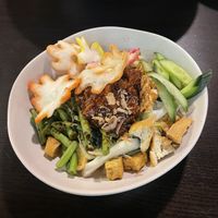 Gado-gado with tempeh, the peanut sauce was soooo good  at Sendok Garpu in Brisbane