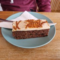 Biscoff cake at Yellow Wood Cafe in Beeston