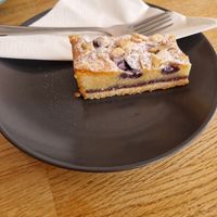 Blueberry bakewell at Yellow Wood Cafe in Beeston