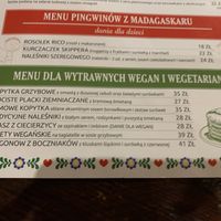 Separate menu section for vegan and vegetarian meals   at Karczma Bida in Boleslaw