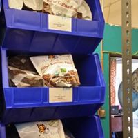 Warehouse merchandise at The Raw Food World in Camarillo