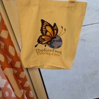 The RFW Logo on tote bag at The Raw Food World in Camarillo