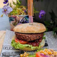 Vegan Burger at Grand Café Fanfare in Giethoorn