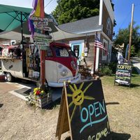 VW bus  at The Dream Bean Machine in Grand Marais