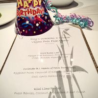 Vegan menu   at Roy's in Honolulu