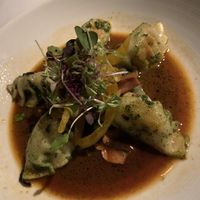 Main course - potstickers  at Roy's in Honolulu