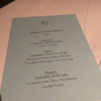 Menu for 8/21/22  at Roy's in Honolulu