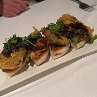 Tempura zucchini bao buns  at Roy's in Honolulu