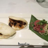 Steamed bun with shiitake mushroom filling at Roy's in Honolulu