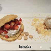 Strawberry shortcake with coconut cream at Roy's in Honolulu