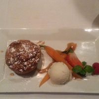 Carrot cake w/ vegan honey glaze & sorbet (VPF 4 of 4) at Roy's in Honolulu