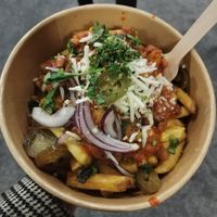 Loaded fries at Soulful Vegan in Birmingham
