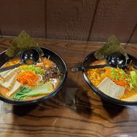 Tomato ramen at Menbow Ramen Bar in Victoria