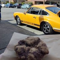 The camera was more interested in the cool car out front.  at Walnut Street Coffee in Edmonds