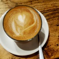 Oat flat white at What a Treat Berlin in Berlin