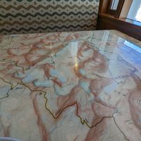 Maps while you eat. at Nell's in Browning