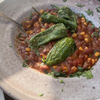 Chilli sin carne (was ok, no faux meat inside)   at Sonnendeck in Berlin