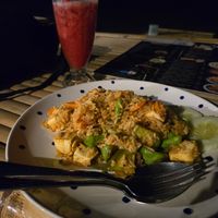 Fried Rice Red Curry (Tofu) at Mama Kop in Koh Phangan