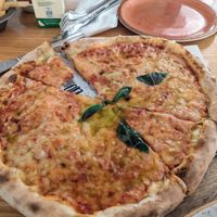 Pizza 3/5 - nice texture but lacking flavour at abarbistro in Portsmouth