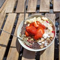 Porridge with all vegan options. at Grød - Christianshavns in Copenhagen