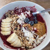 Blueberry açaí bowl   at Grød - Christianshavns in Copenhagen