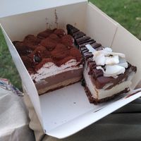 Tiramisu and Bounty Cake at Lorelicious in Bucharest