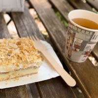 Crème cake w homemade kombucha   at Lorelicious in Bucharest
