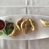 Edamame Pot Stickers   at The Tavern at Pine Barn Inn in Danville