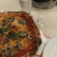 10 Roast chestnut mushroom, mozzarella, fresh basil, garlic butter, Parmesan (V,Vg*) - 15.50  at Orto in Belfast