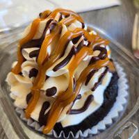 Caramel cupcake. at Nece's in Monterey