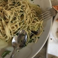 Spaghetti olio peperoncino   at O Sole Mio in Ghiffa