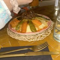 veggie cous cous   at Le Mart in Marrakech