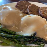 Sunday vegan brunch, biscuits and gravy  at Cafe Hey in Tampa