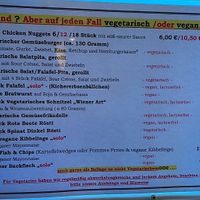 Vegan/vegetarian menu  at Imbiss Frankies Grill in Juist