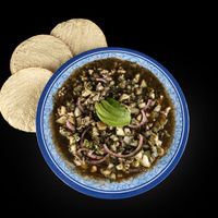 Aguachile negro at Aguachiles Veg in Mexico City