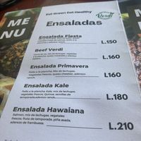 Salads  at Verdi in Tela