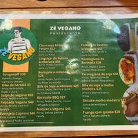 Menu ✨  at Zé Vegano in Rio De Janeiro