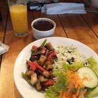 Beringela e shitake grelhado at Zé Vegano in Rio De Janeiro