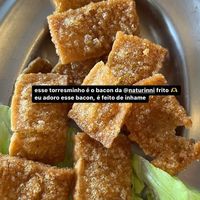 Torresminho de bacon vegan at Zé Vegano in Rio De Janeiro