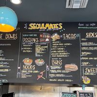Menu at Seoulmates in Los Angeles