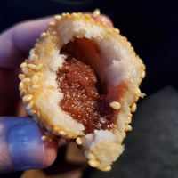 The Sesame Balls are incredible! Extremely hot inside as well, just a warning! at Song's in Taos