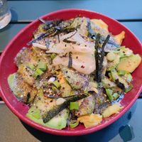 Avocado bowl with rice at Papillon Japan Street - Mouffetard in Paris