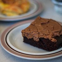Chocolate Cake at Plantan Kaffihús in Reykjavik