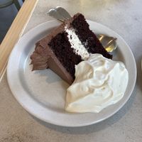 Chocolate cake! Very light - just perfect   at Plantan Kaffihús in Reykjavik