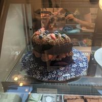 Chocolate cake at Plantan Kaffihús in Reykjavik